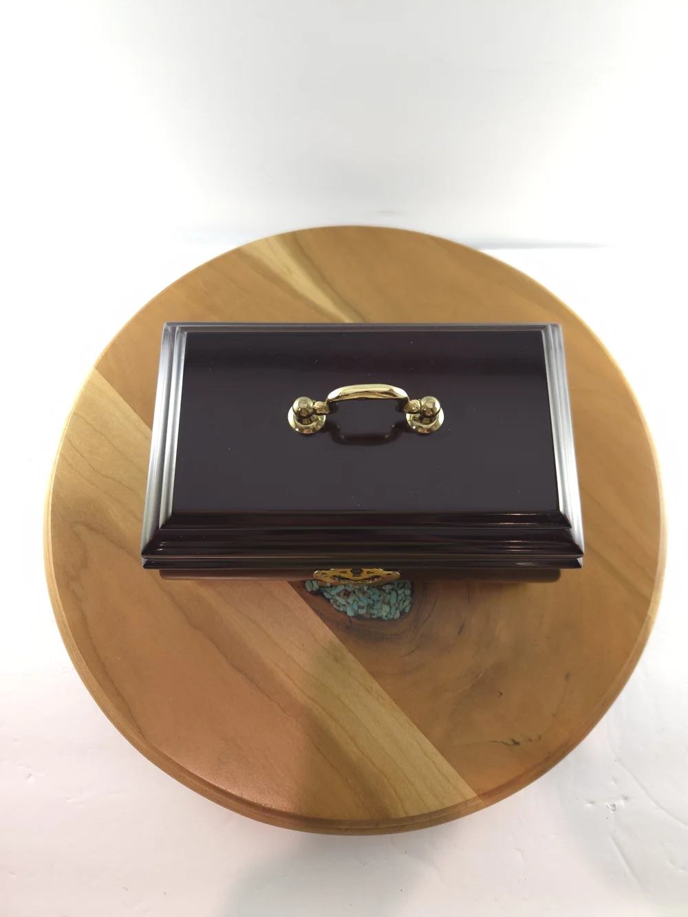 Vintage Mahogany Unisex Watch & Jewelry Box Chest